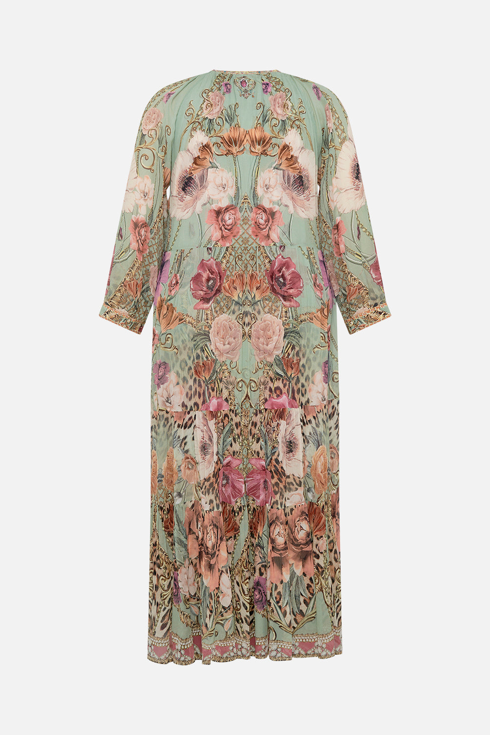 LONG GATHERED PANEL DRESS GROW AND GLOW