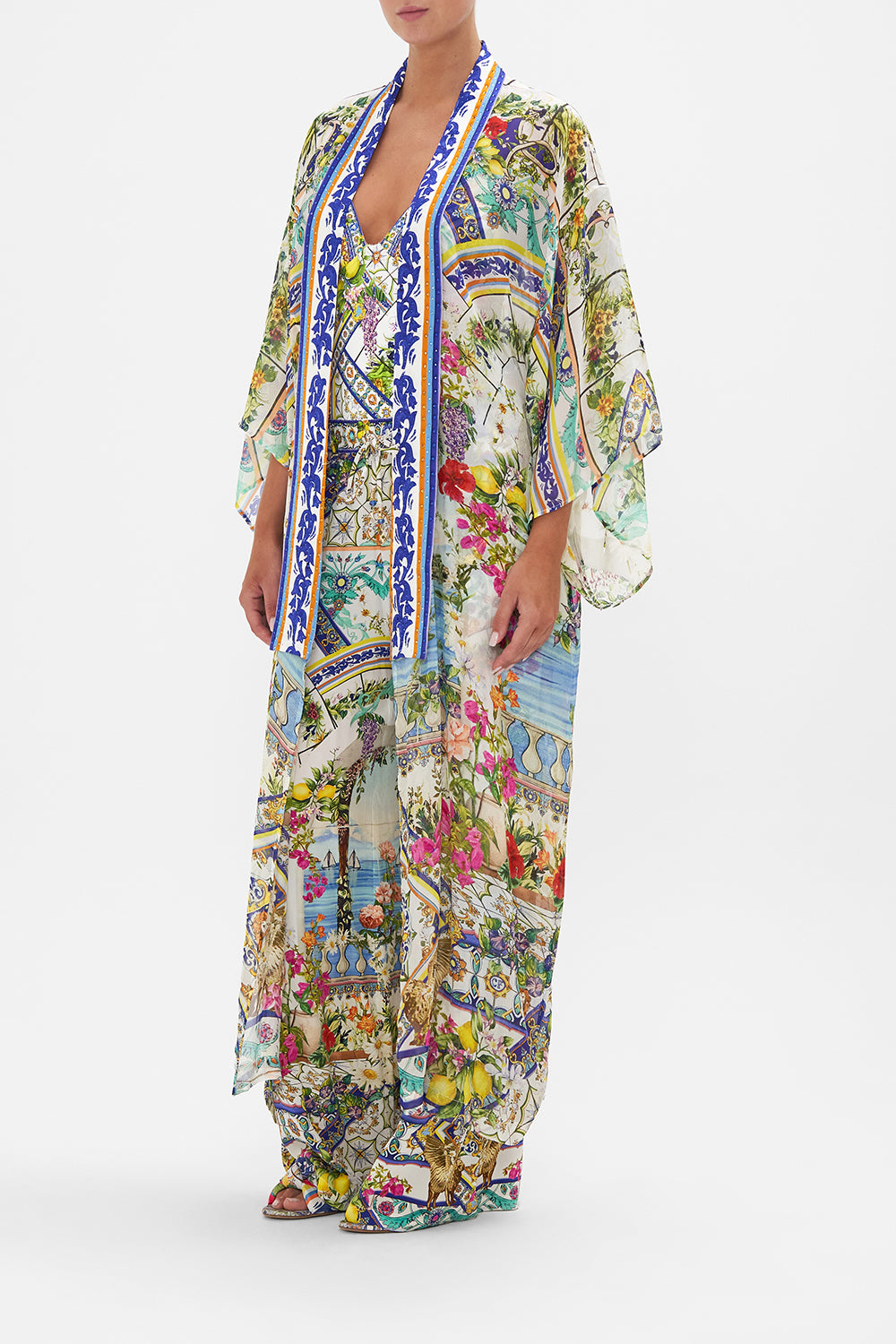 KIMONO LAYER WITH COLLAR AMALFI AMORE