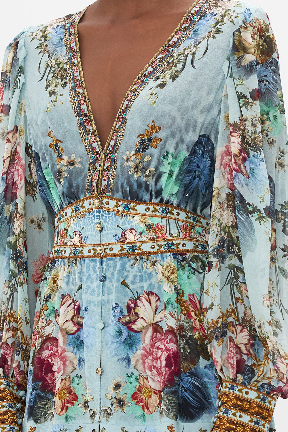 BUTTON FRONT FRILL DRESS LETTERS TO LEO