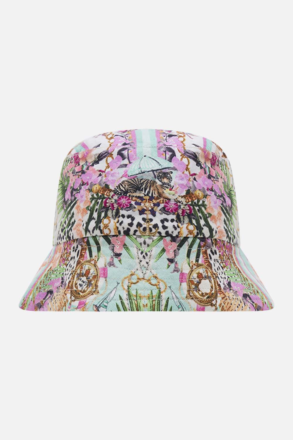 Product view of MILLA BY CAMILLA kids reversible bucket hat in Dear Amore Mio print