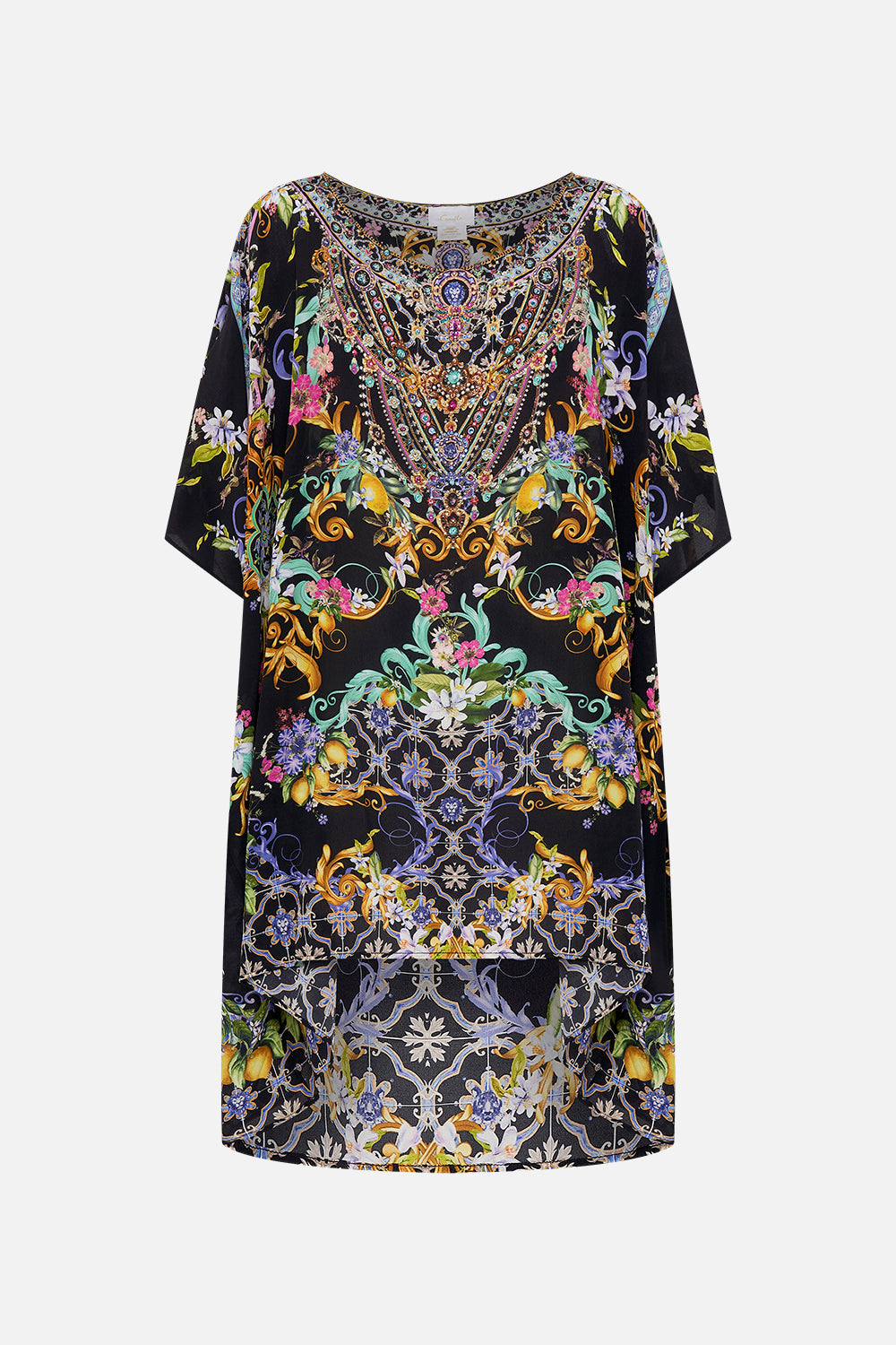 SHORT ROUND NECK KAFTAN MEET ME IN MARCHESA