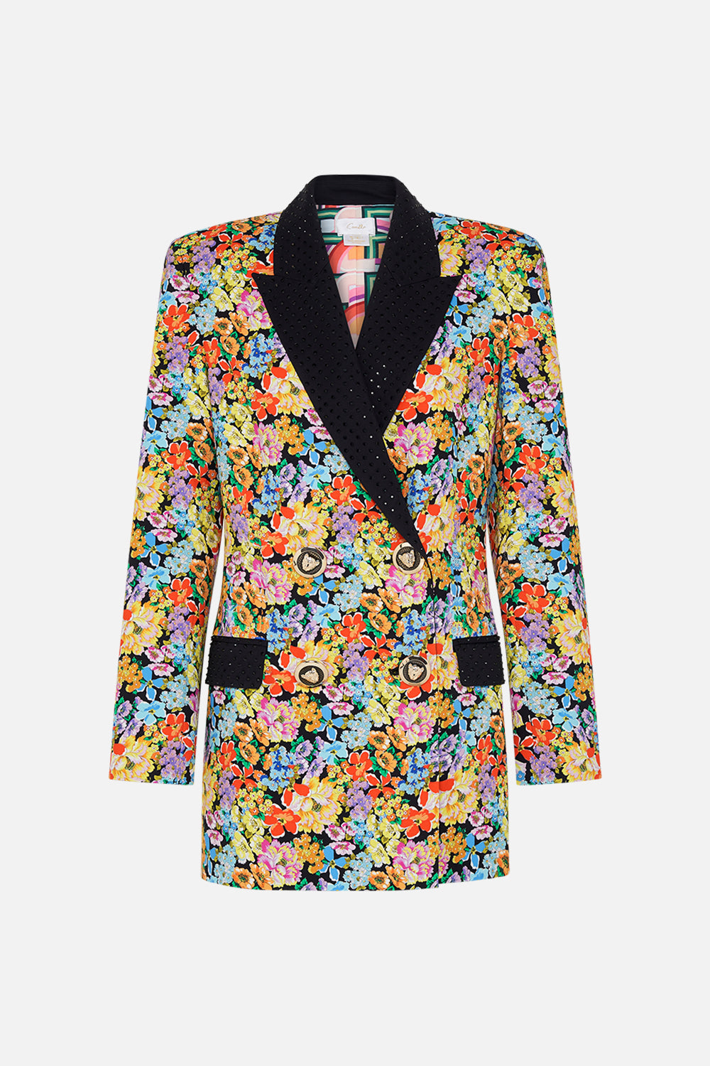 The CAMILLA TAILORED DOUBLE BREASTED JACKET SUNDOWNERS IN SICILY