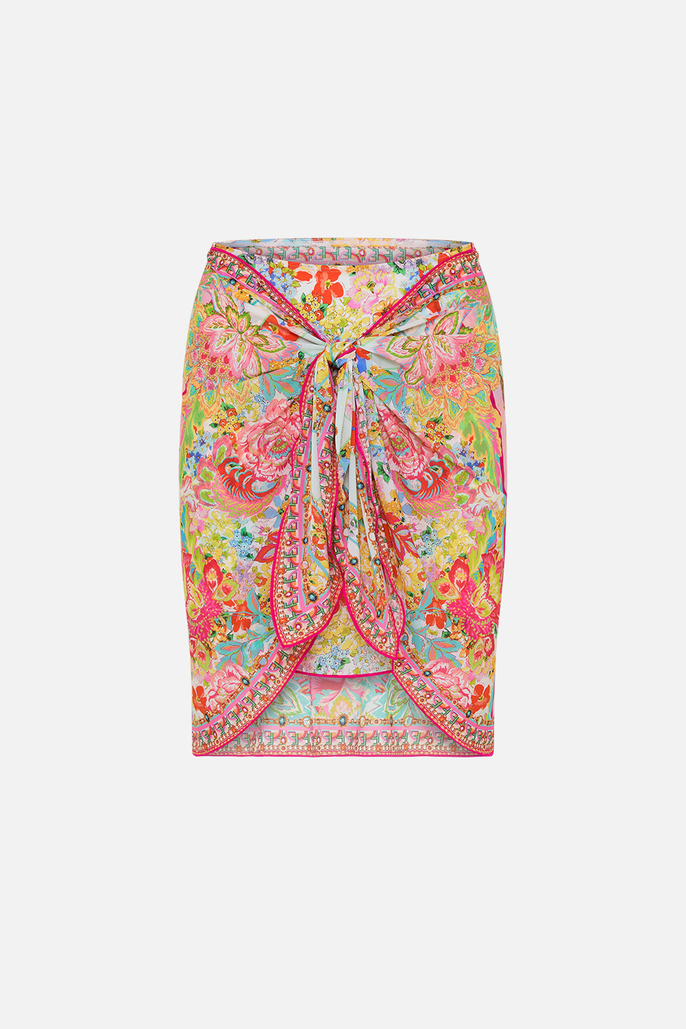 Product view of CAMILLA resortwear short sarong in An Italian Welcome print