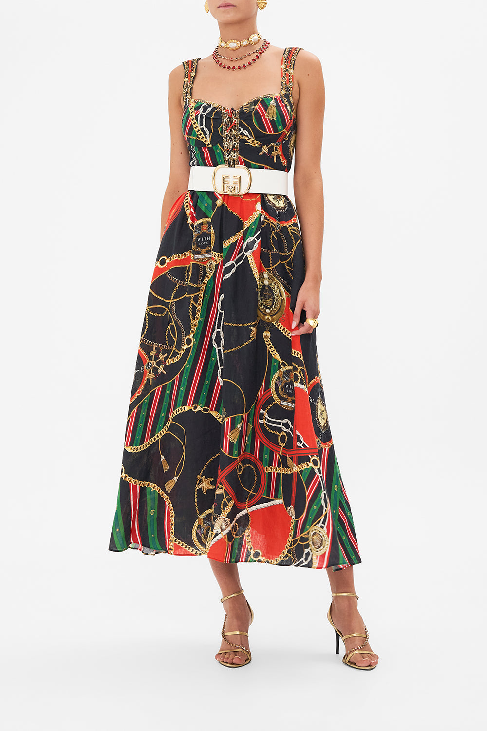 EYELET BUSTIER DRESS CLUB APERITIVO