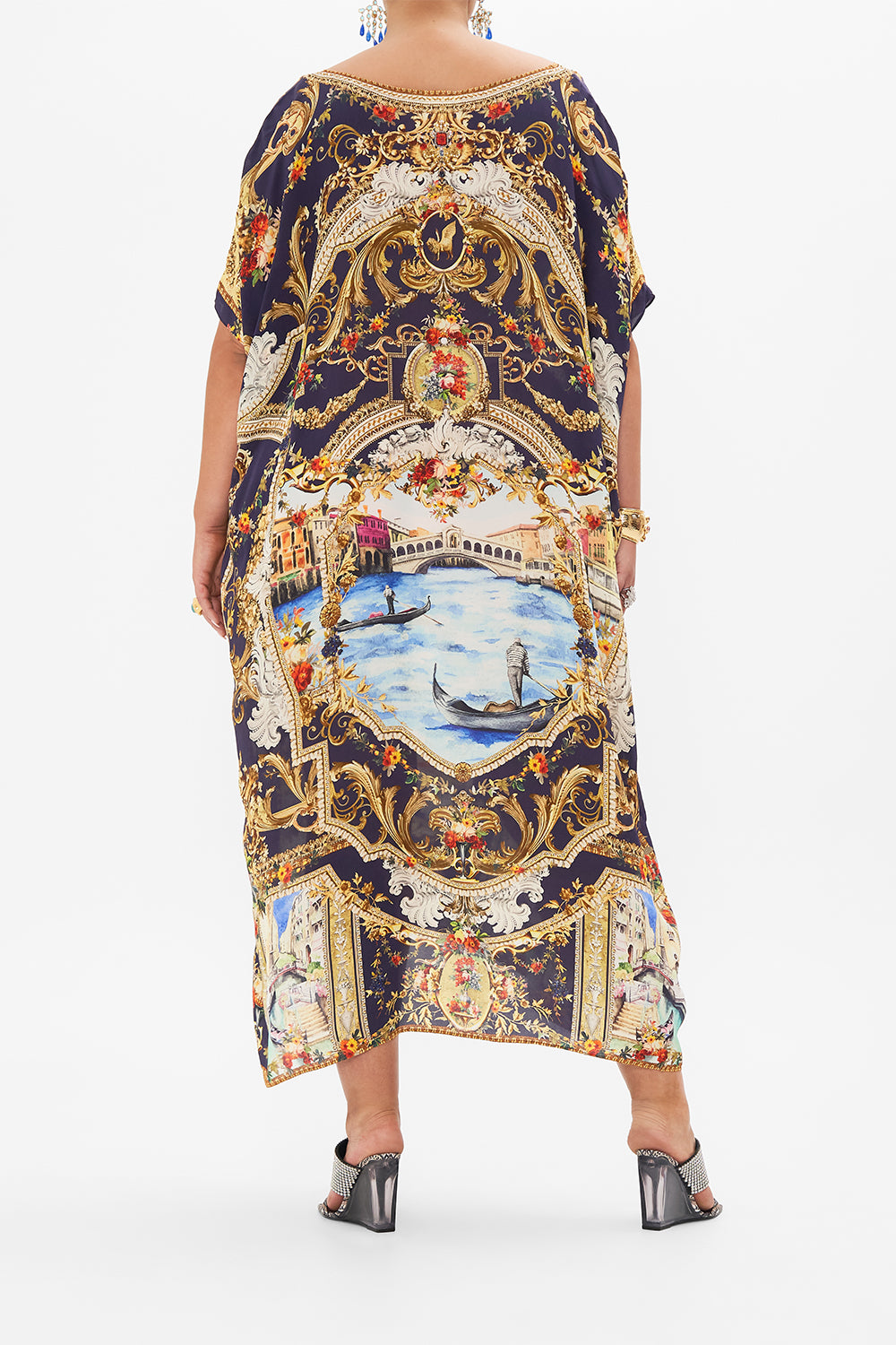 ROUND NECK KAFTAN VENICE VIGNETTE