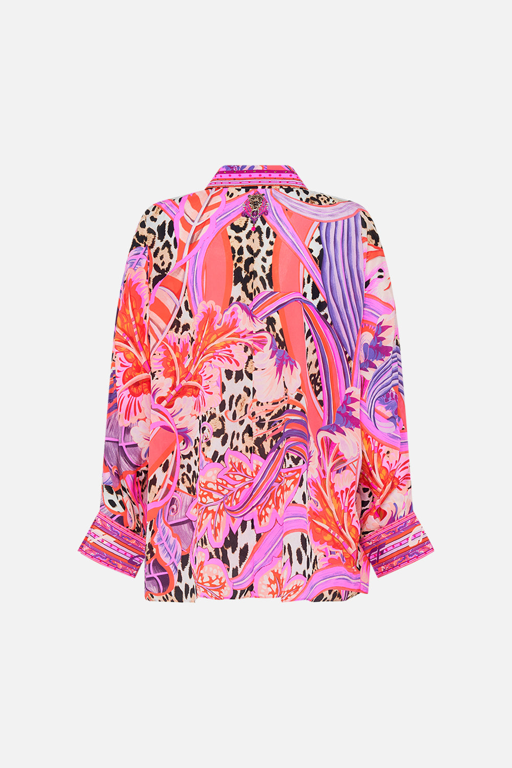 WING COLLAR BLOUSE VIOLA VINTAGE