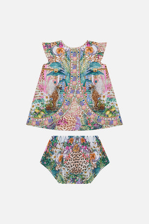 Product view of Milla By CAMILLA babies top and bloomer set in Flowers of Neptune print 