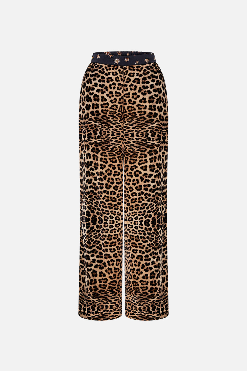 Product view of CAMILLA silk pants in Soul of A Star Gazer print 