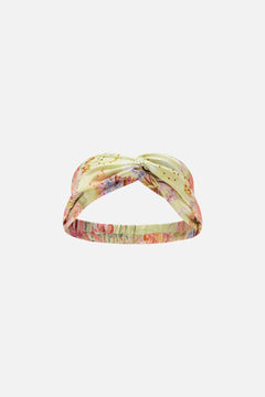 CAMILLA designer silk headband in Cosmic Tuscan print