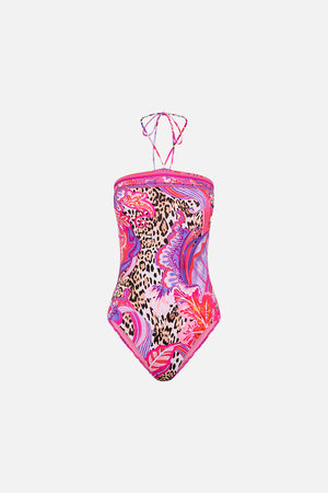 Product view of CAMILLA designer one piece swimsuit in Viola Vintage print