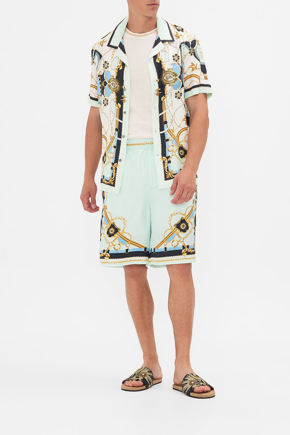 The CAMILLA BAGGY MID LENGTH WALK SHORT SEA CHARM
