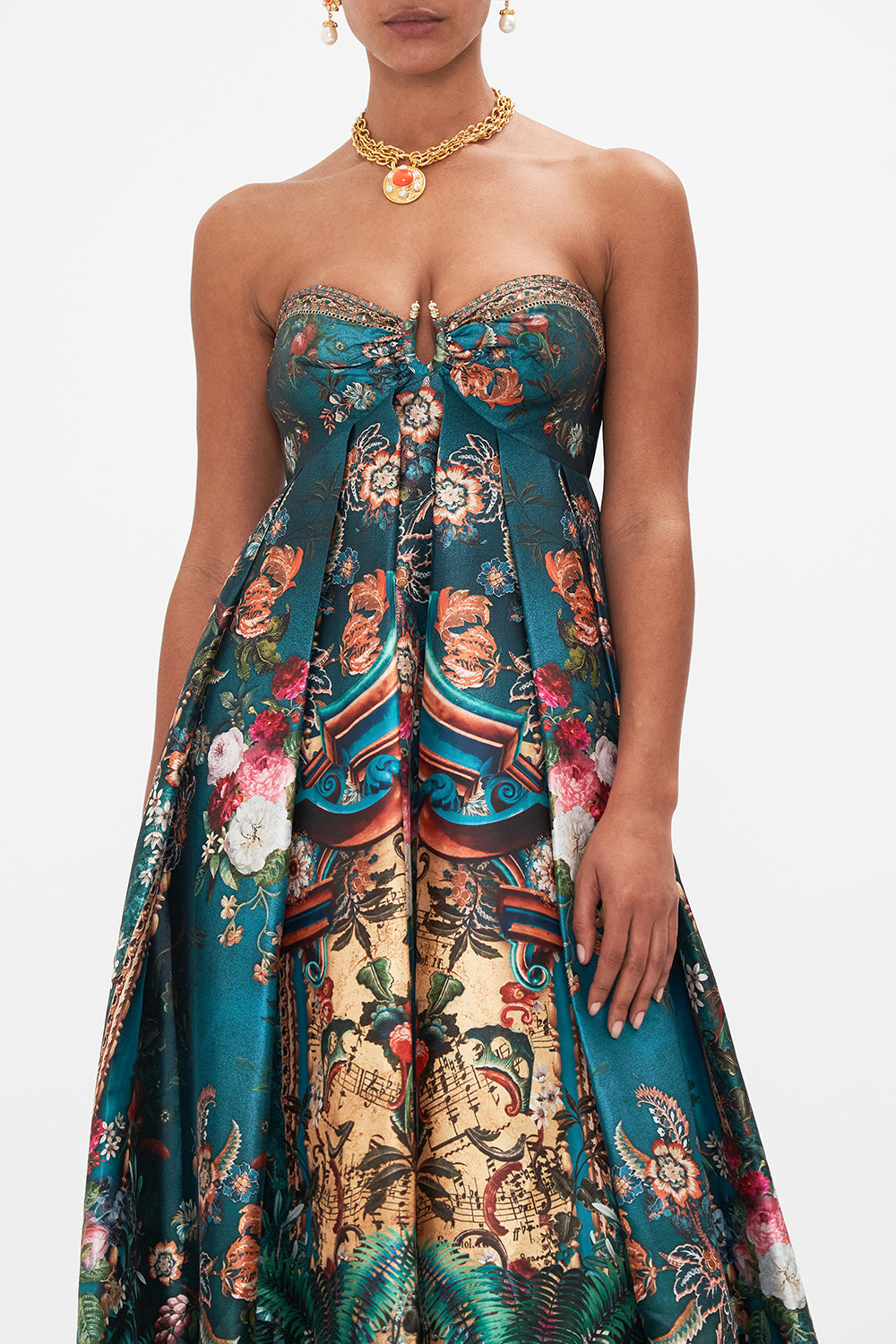 STRAPLESS MAXI DRESS VERDIS WORLD