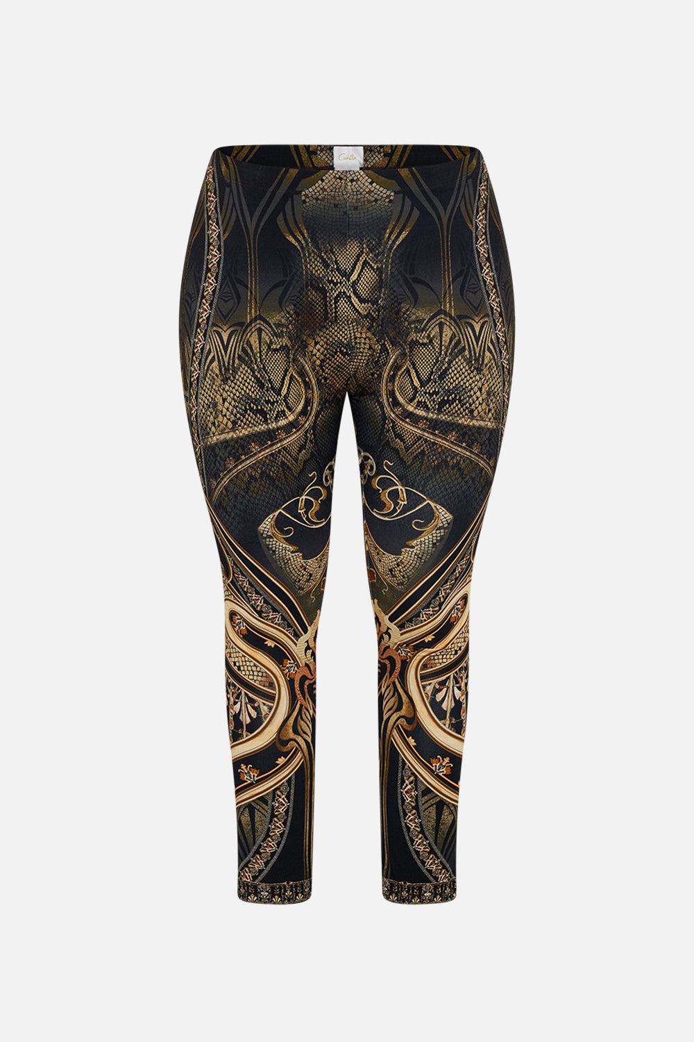 CAMILLA leggings in Nouveau Noir print