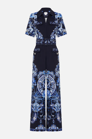 CAMILLA jumpsuit in Delft Dynasty print 