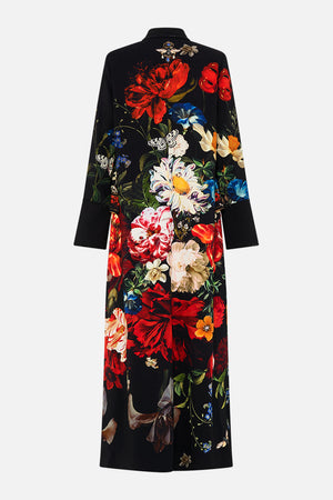 CAMILLA floral print coat in A Still Life print