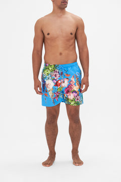 Hotel Fransk by CAMILLA mens blue floral print boardshorts in Nectar Of The Gods print