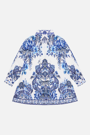 Back product view of Milla By CAMILLA kids mini sjirt dress in Glaze And Graze print