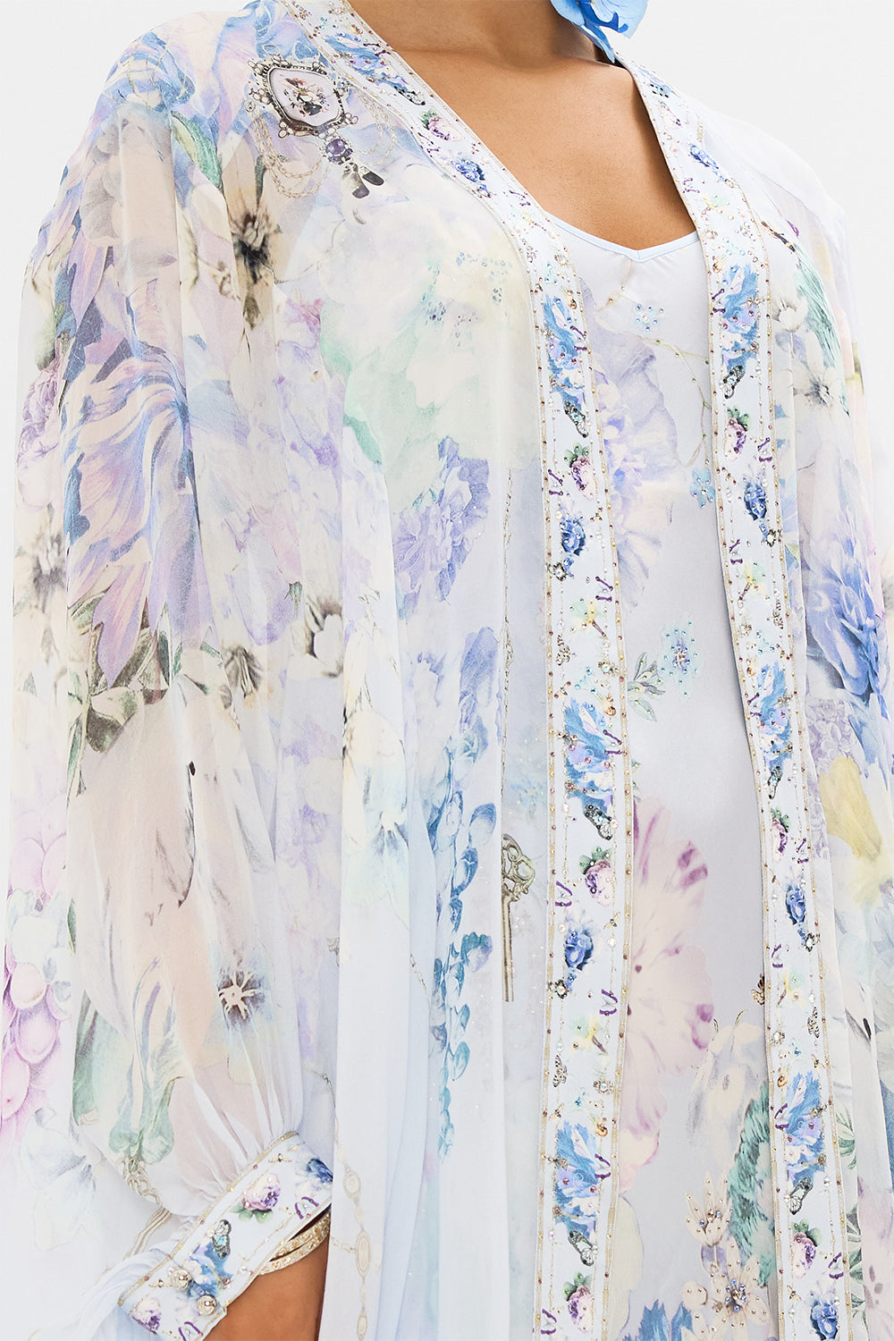 CAMILLA coocon knit layer in Butterfloria 