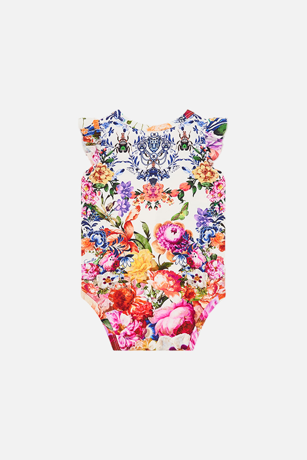 Back product view of Milla by CAMILLA babys bodysuit in Dutch Is Life print