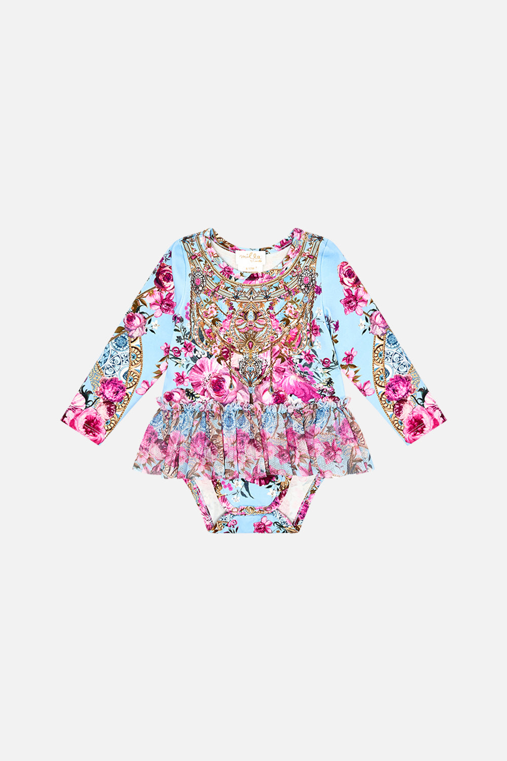 Milla by CAMILLA baby tutu bodysuit in Down The Garden Path print
