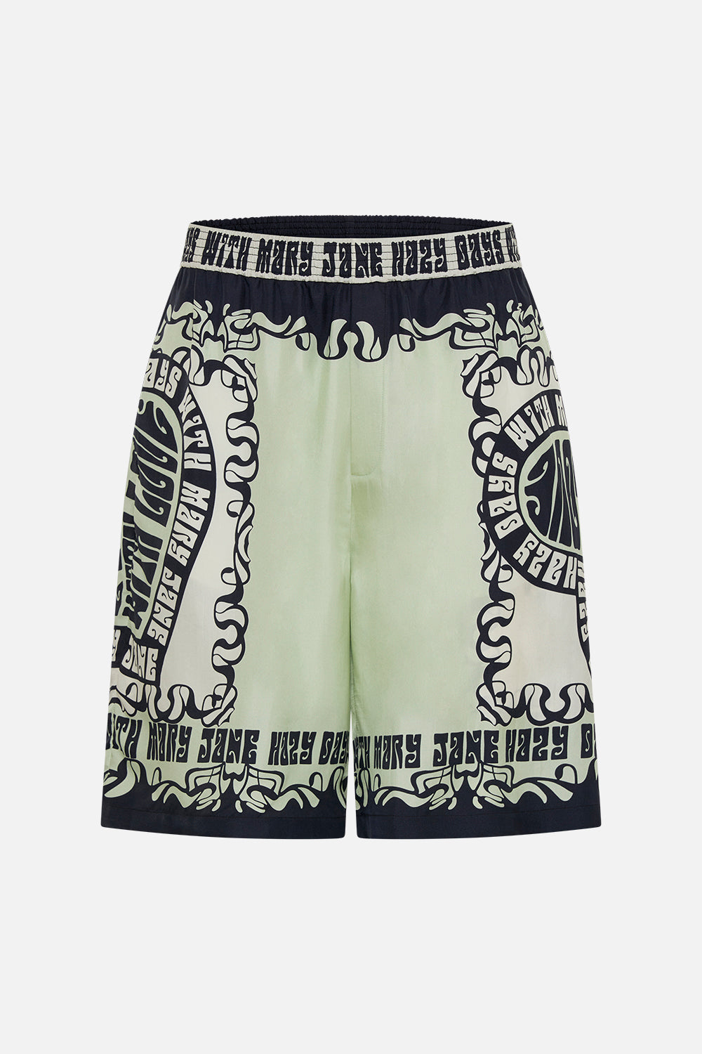 Hotel Franks by CAMILLA mens silk walk shirt in Double Dutch print