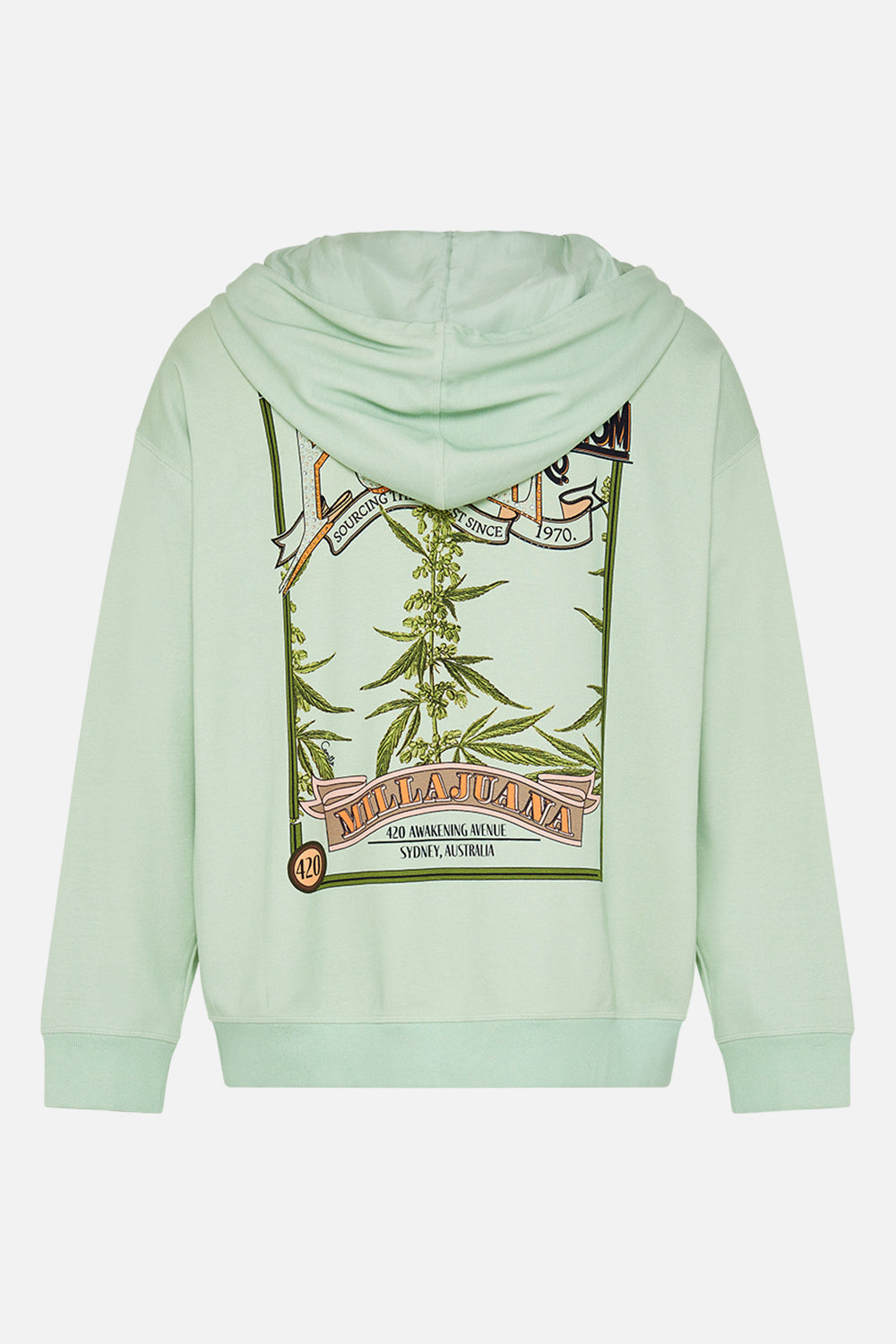 Hotel Franks by CAMILLA mens oversized hoodie in Lets Chase Rainbows print