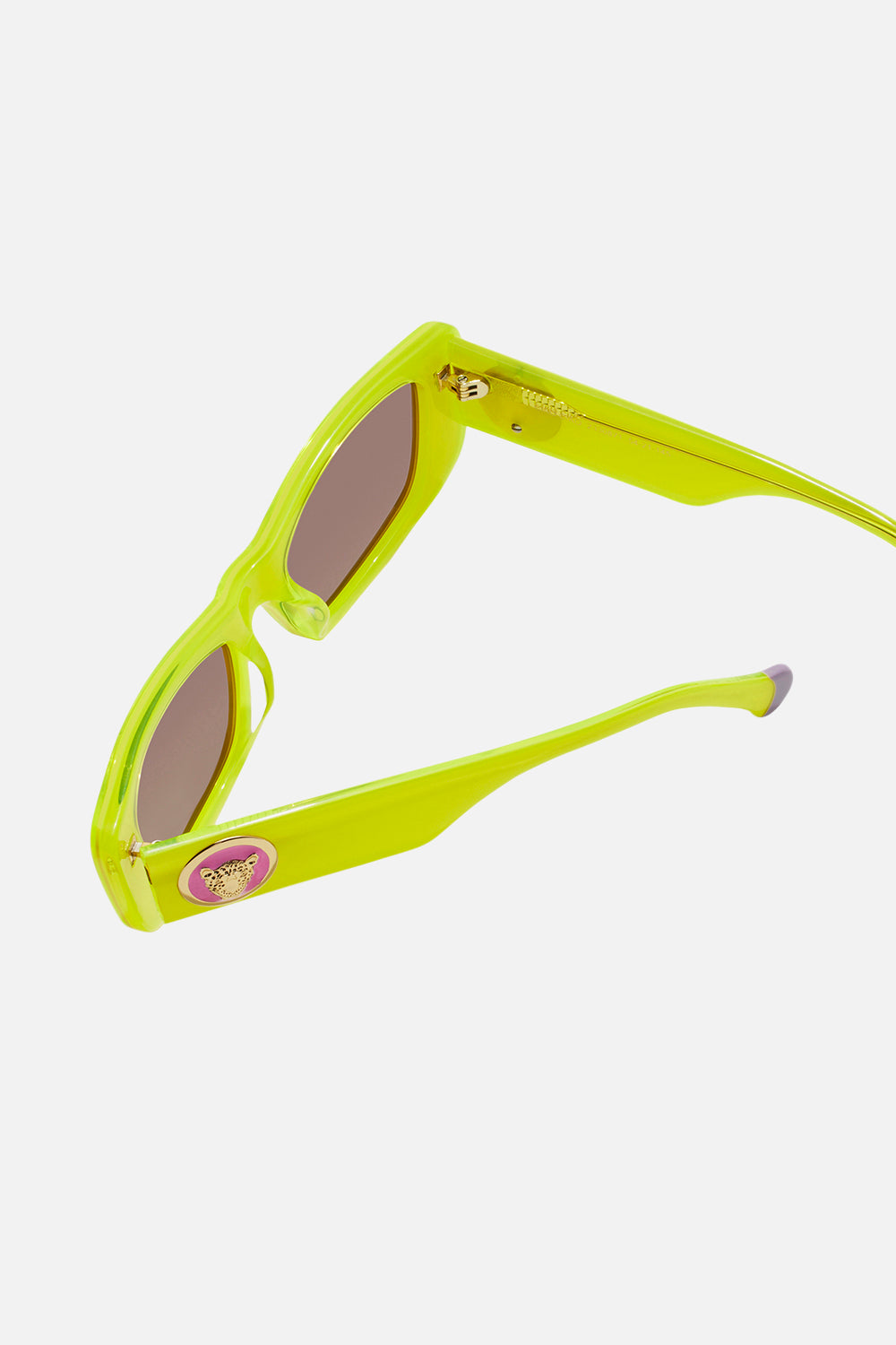 The CAMILLA CIAO CIAO SUNGLASSES NEON YELLOW