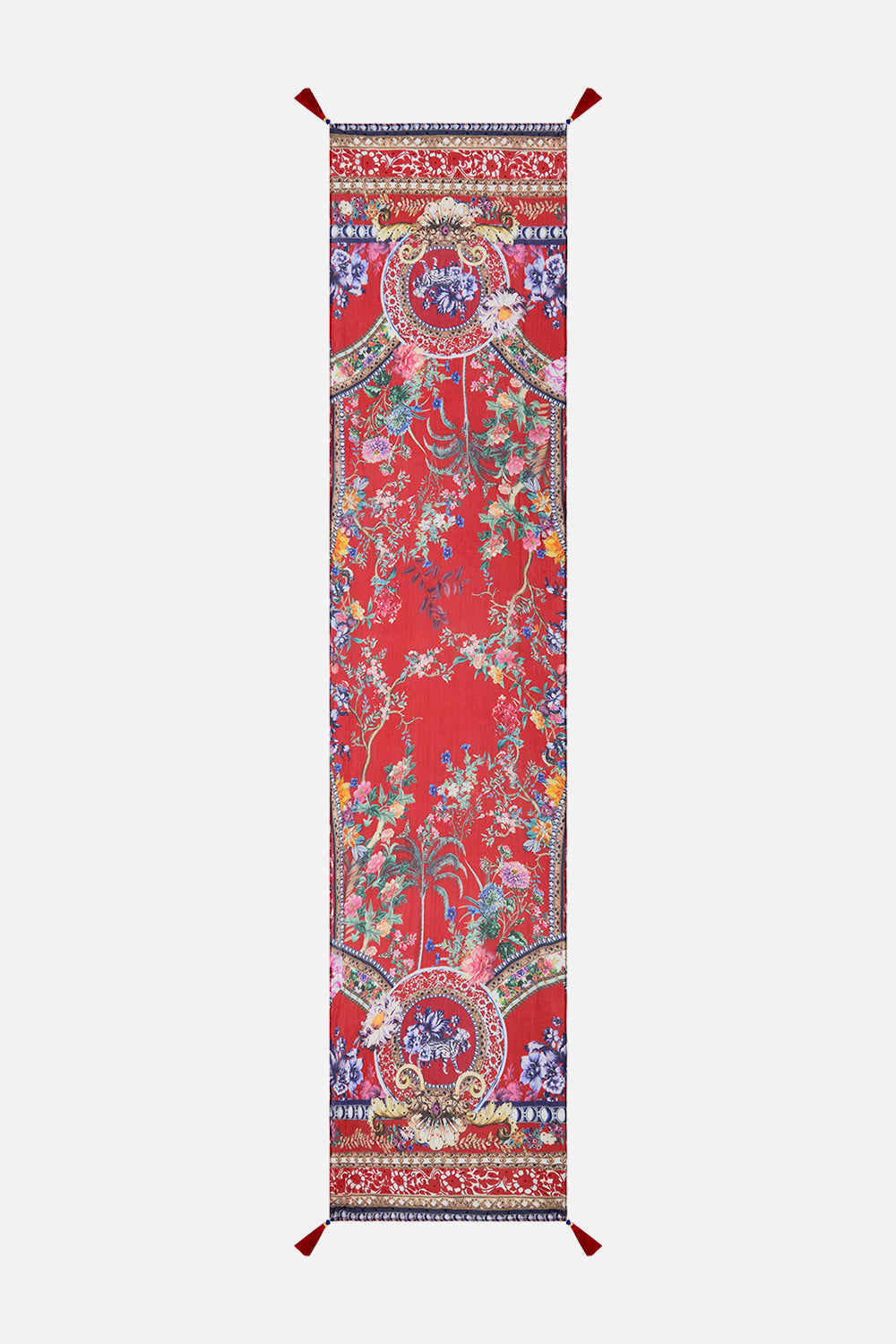 CAMILLA silk scarf in The Summer Palace print