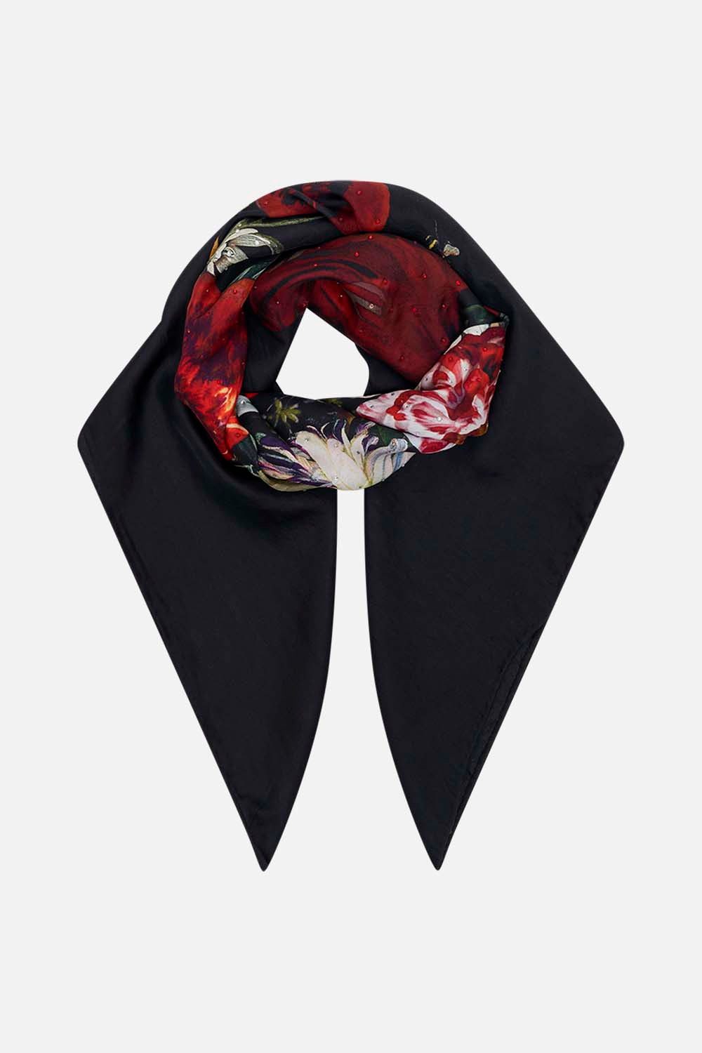 CAMILLA silk scarf in A Still Life print