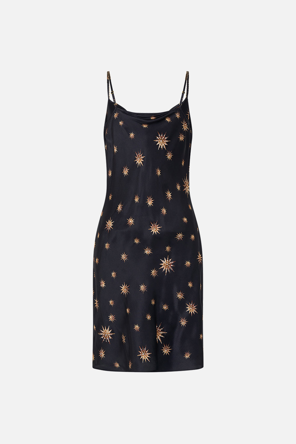 CAMILLA  bias silk dress in Soul Of A Star Gazer print