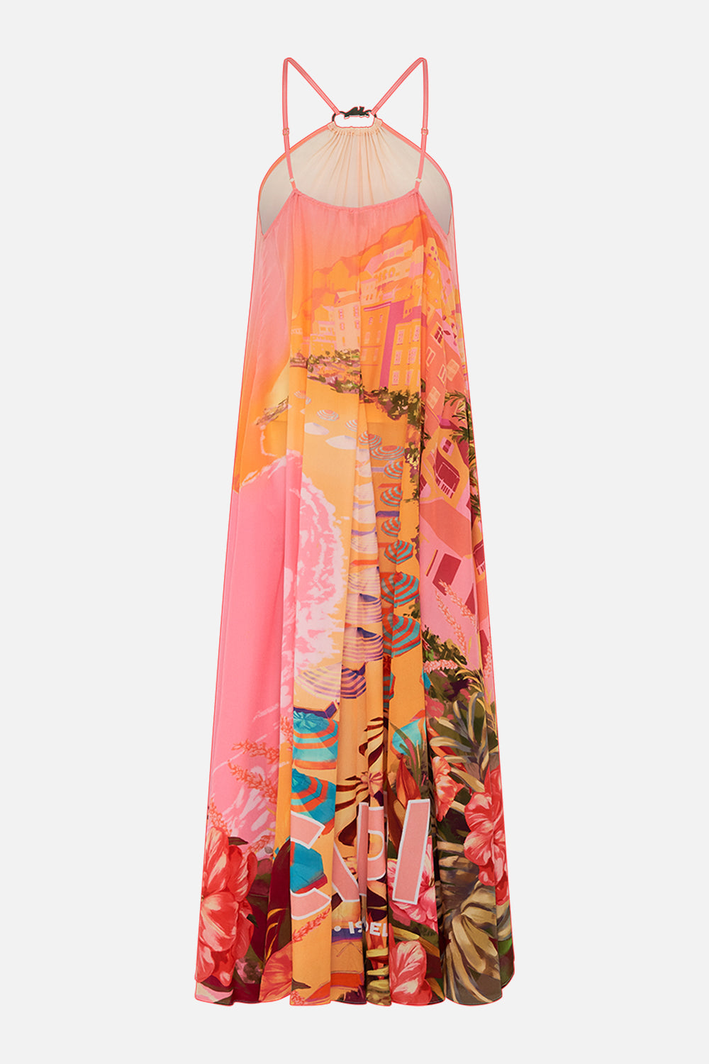 GATHER NECK HALTER MAXI DRESS A GIRL NAMED FLORENCE