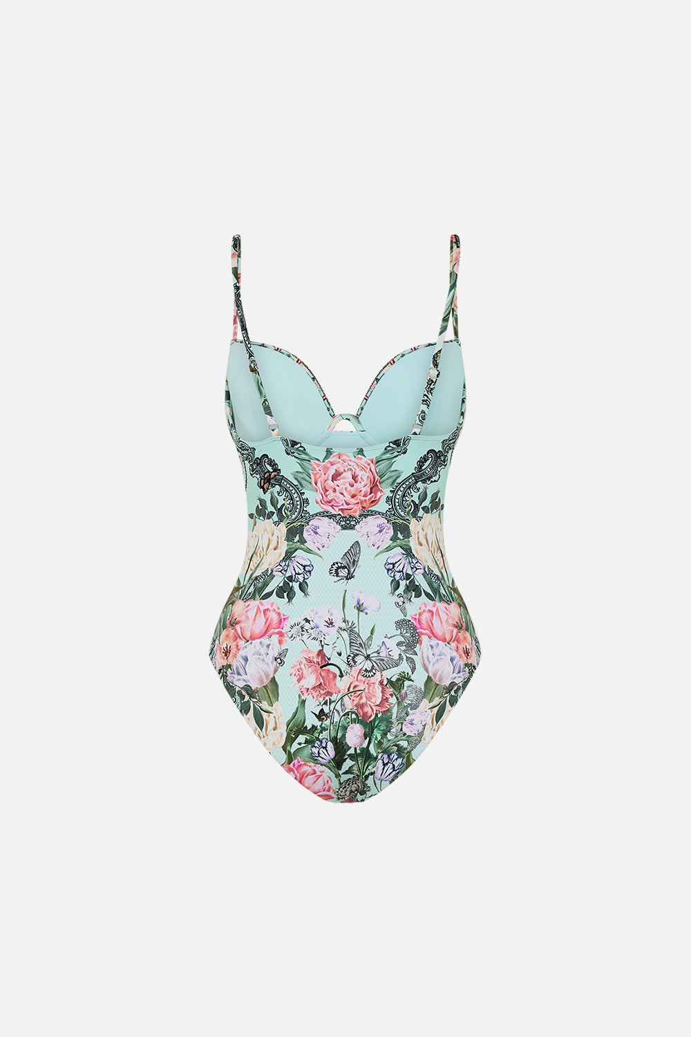 CAMILLA underwire bikini top in Petal Promiseland print