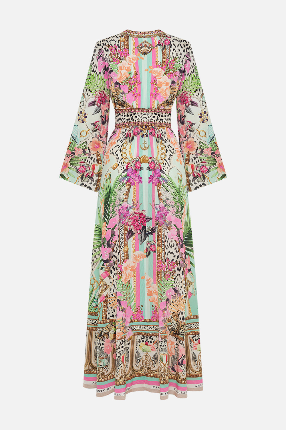 KIMONO SLEEVE DRESS WITH SHIRRING DETAIL DEAR AMORE MIO