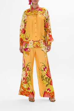 CAMILLA Floral Wide Sleeve Blouse in The Flower Child Society