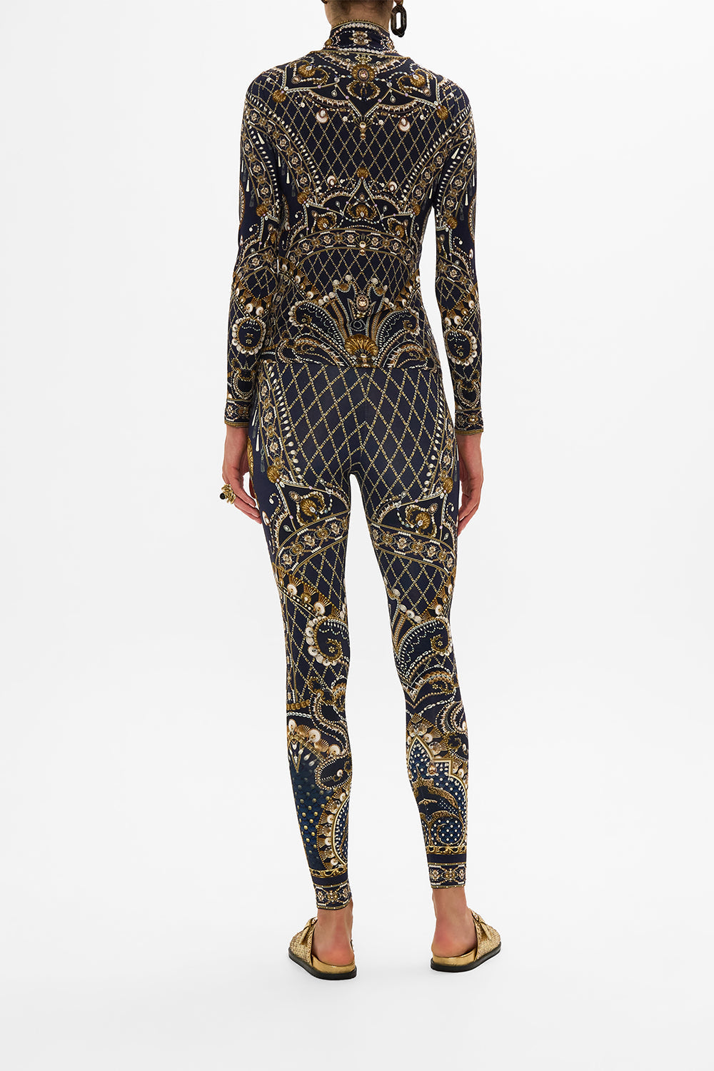 CAMILLA Gold/Black Leggings in Dance with the Duke