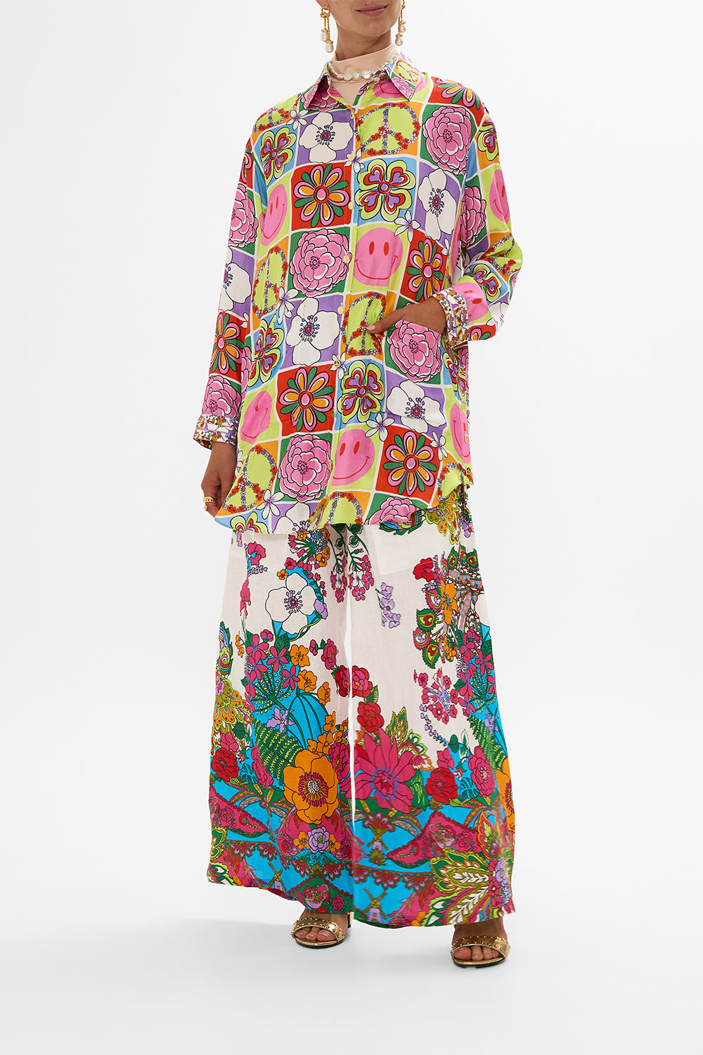 SHIRT TUNIC WITH POCKETS COSMIC PRAIRIE