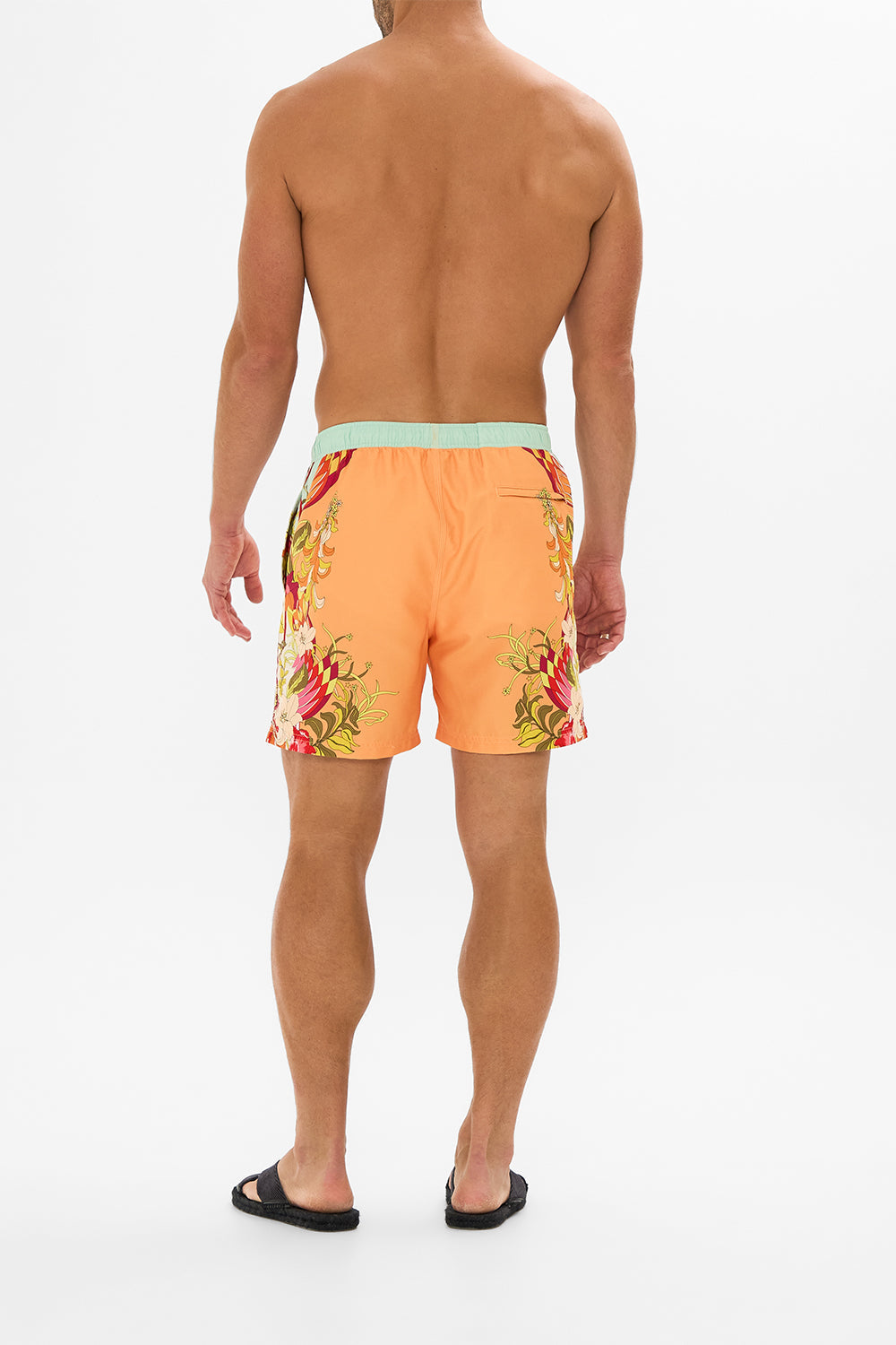 Hotel Franks by CAMILLA floral mid length boardshort in The Flower Child Society