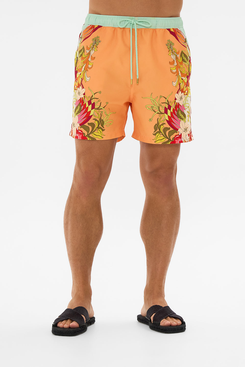 Hotel Franks by CAMILLA floral mid length boardshort in The Flower Child Society