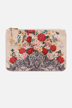CAMILLA multi Small Canvas Clutch in Etched into Eternity