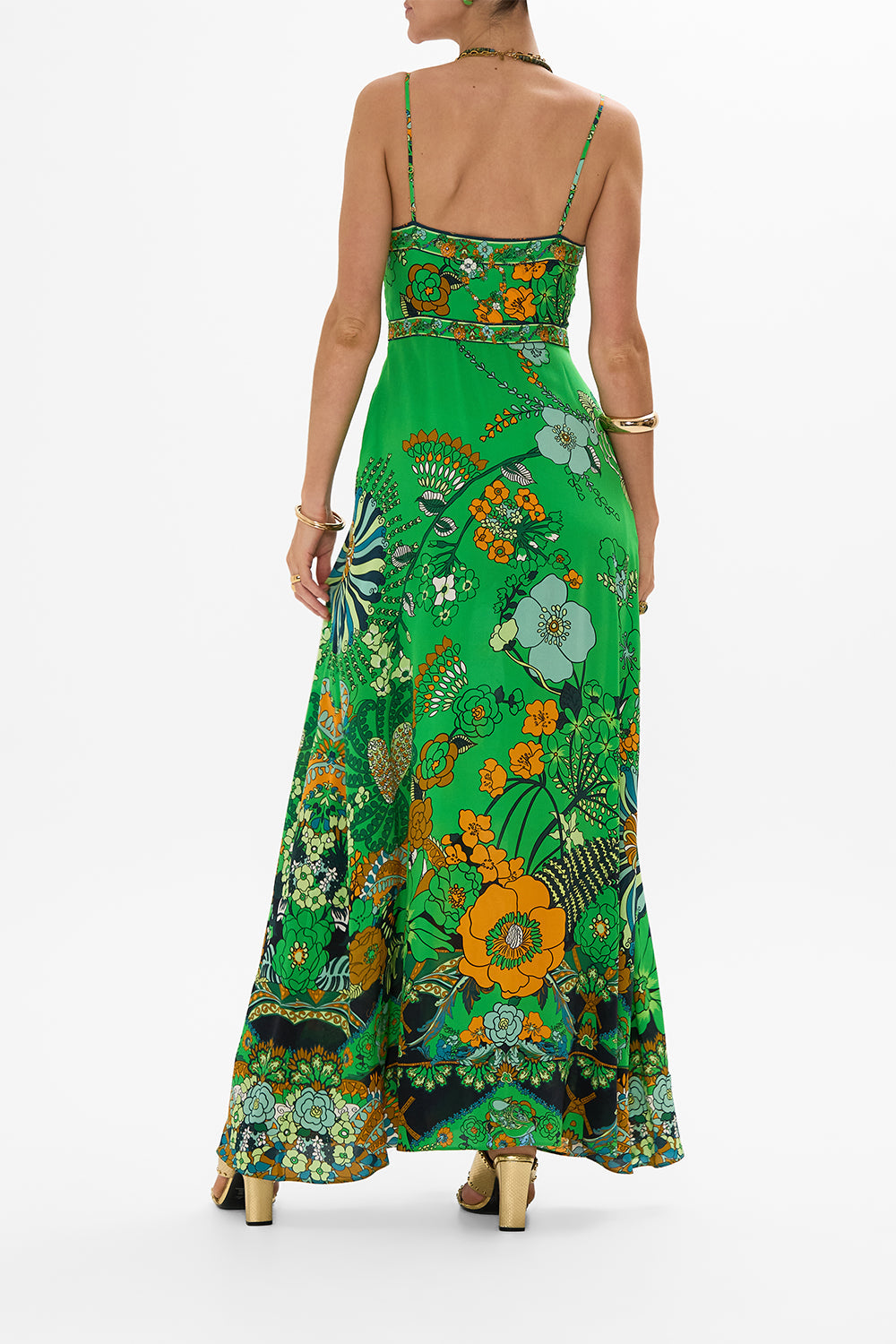 TIE FRONT CUT OUT MAXI DRESS GOOD VIBES GENERATION