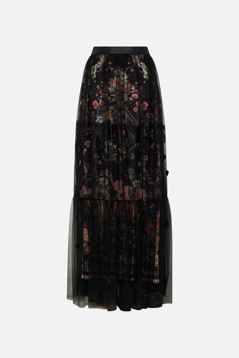 The CAMILLA WAISTBAND RUFFLE HEM SKIRT LETTERS FROM A VINEYARD