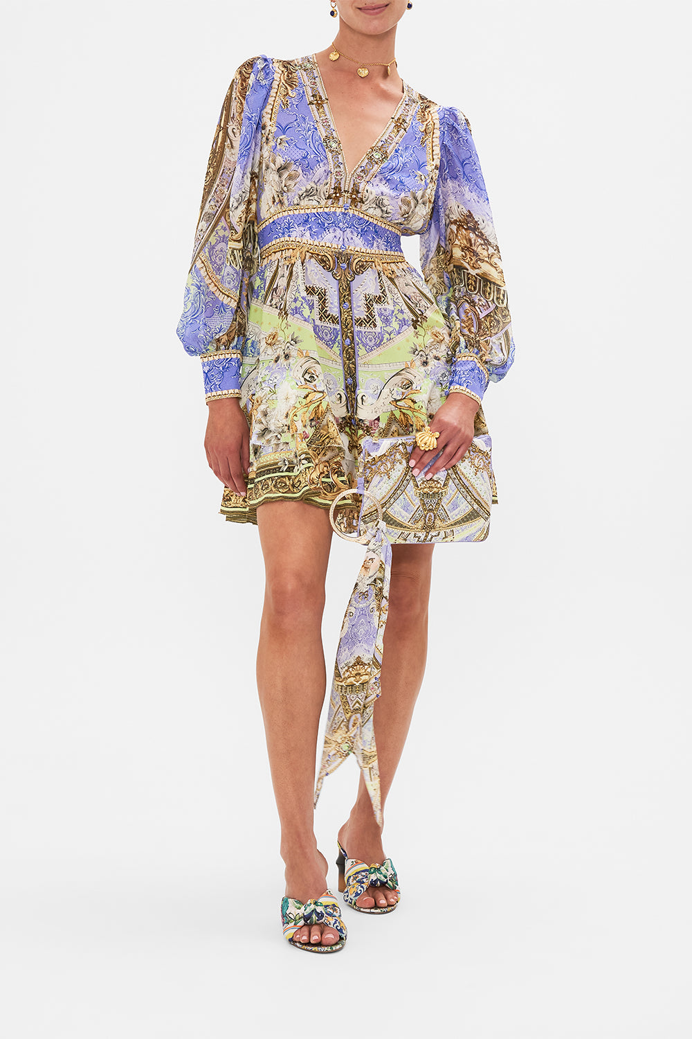 RING SCARF CLUTCH GILDED PLEASURES