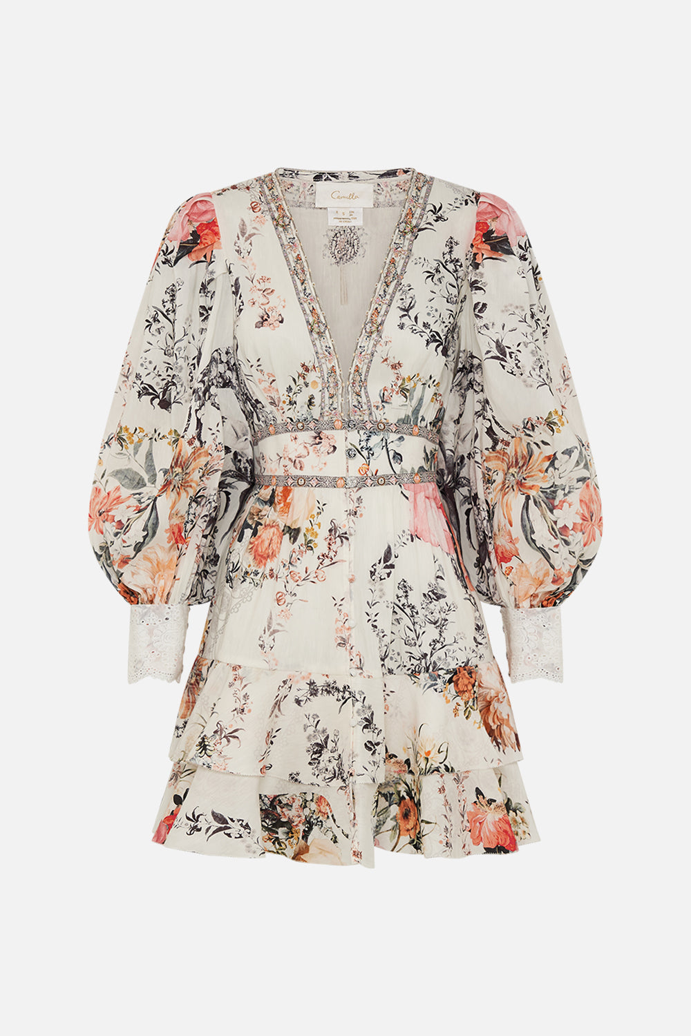 CAMILLA silk dress in De Haar Memoirs print