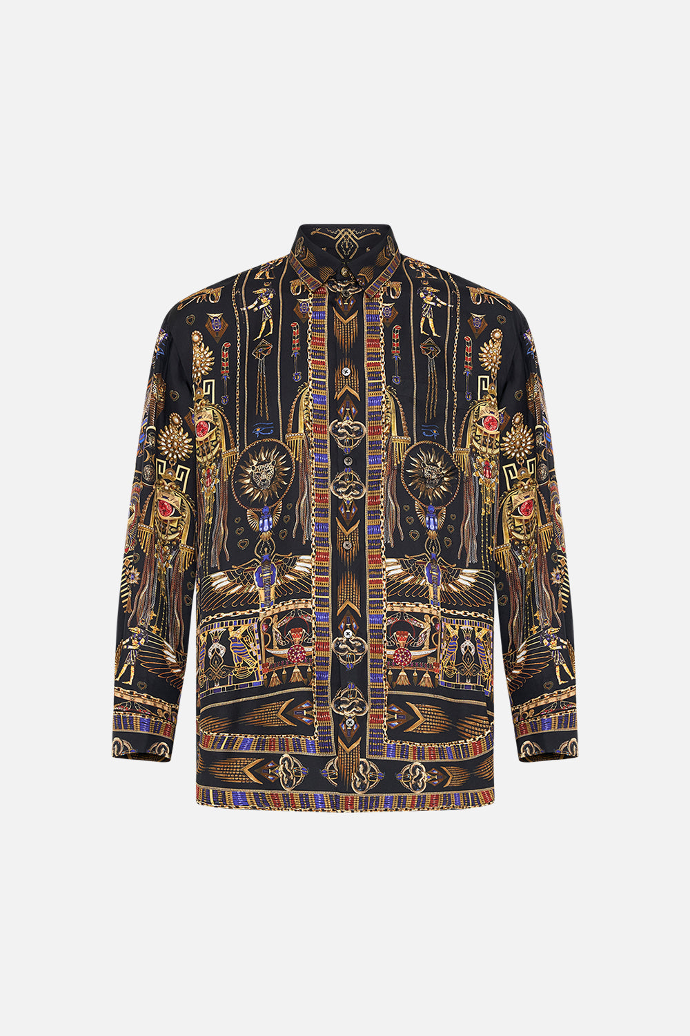 Hotel Franks By CAMILLA Oversized Shirt in Cartouche Kingdom print. 