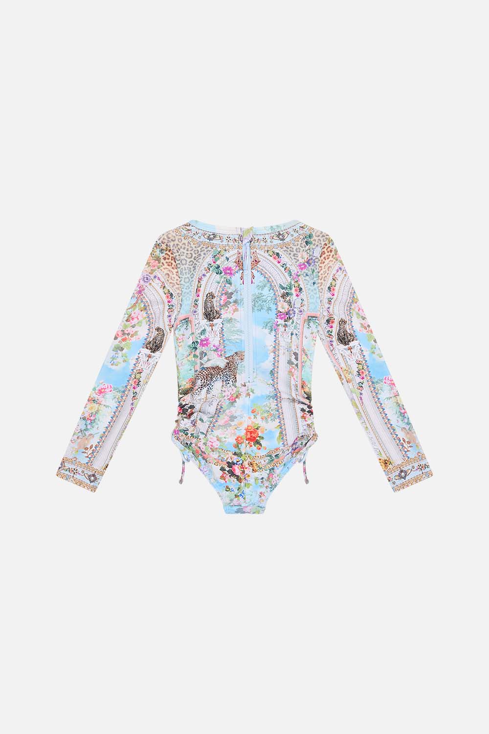 Milla By CAMILLA Floral Kids Ruched Side Paddlesuit 4-10 in We Always Have Alexandria Print. 