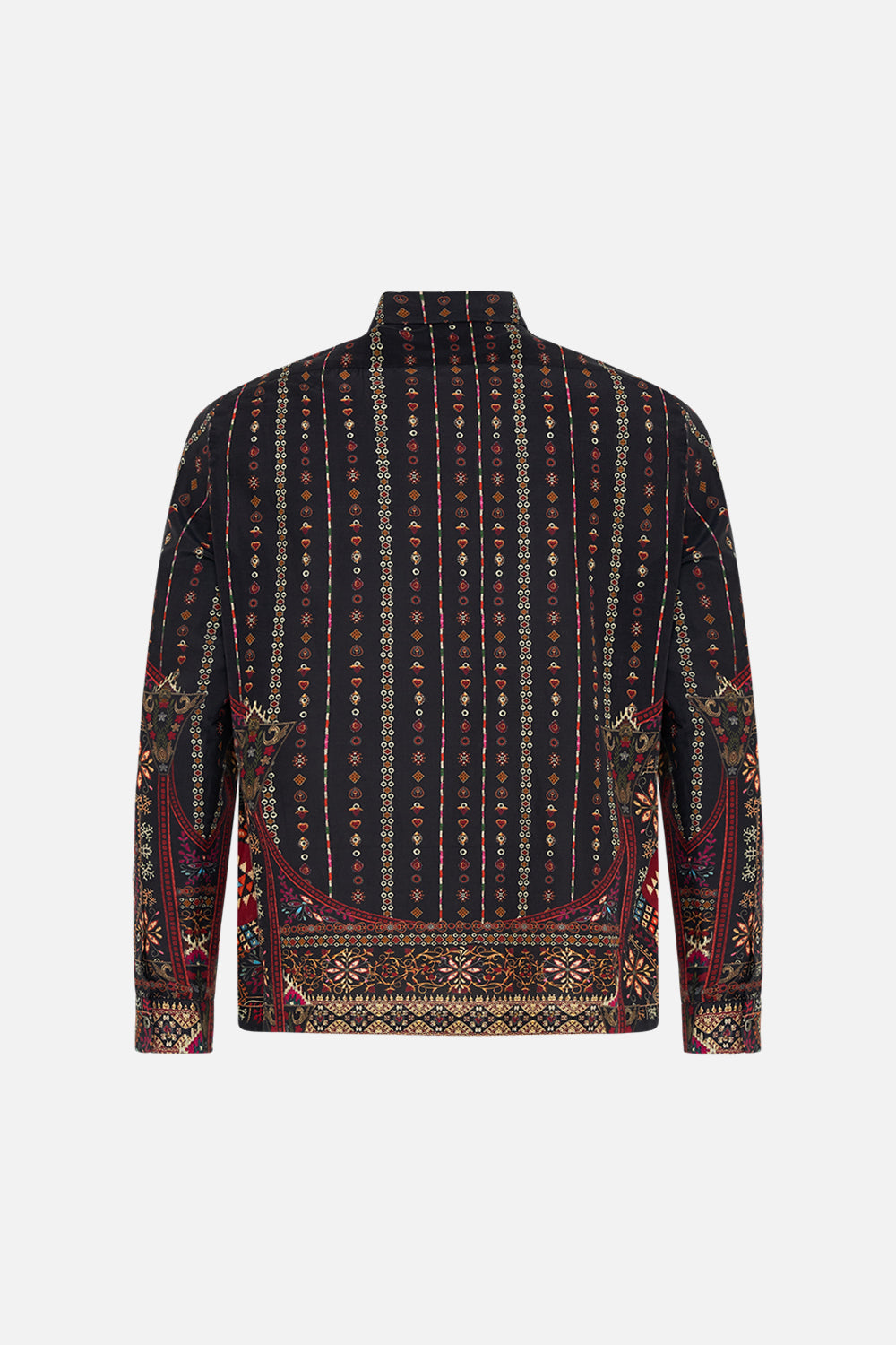 CAMILLA Half Placket Tunic Shirt in Nomad Nature print.