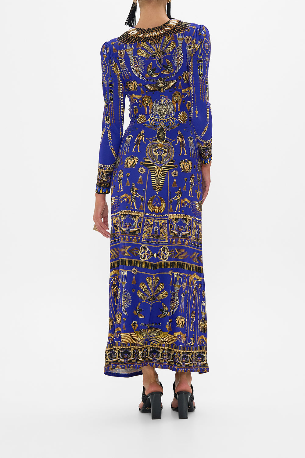 GATHERED JERSEY LONG DRESS MY FAIR PHARAOH