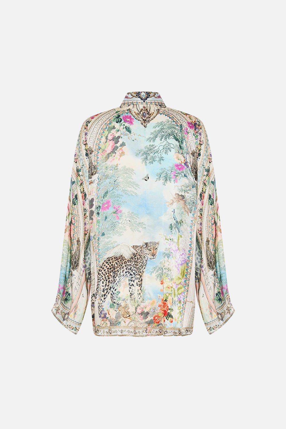 CAMILLA Wide Sleeve Blouse in We Always Have Alexandria Print. 