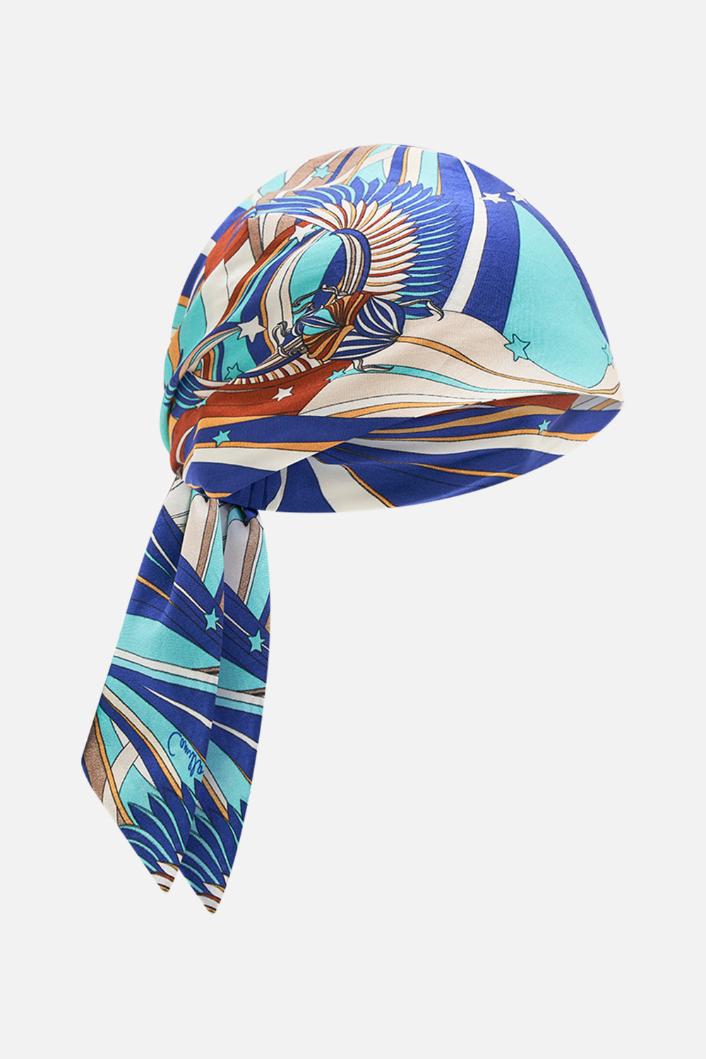 CAMILLA Headscarf in Oasis Oracle print. 