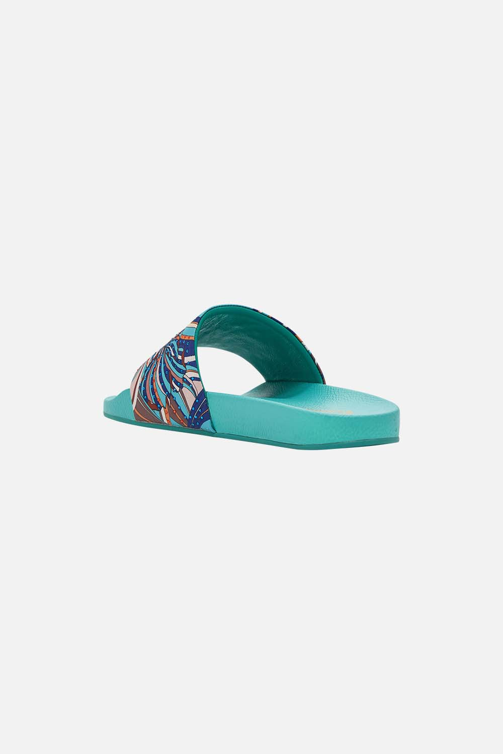 CAMILLA Amellia Pool Slides in Oasis Oracle print. 
